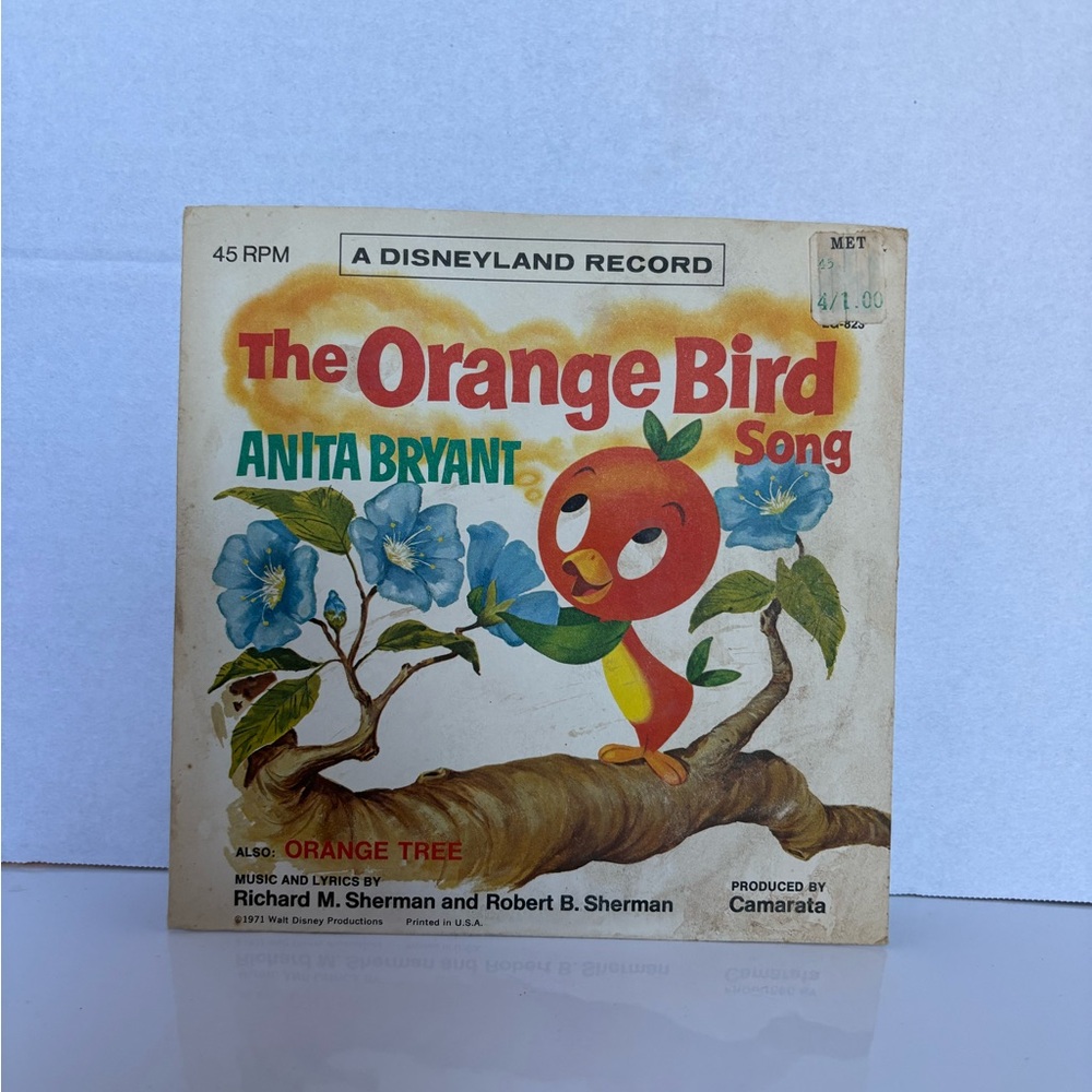 Vintage Disney “The Orange Bird Song” 45 RPM Record (1971)